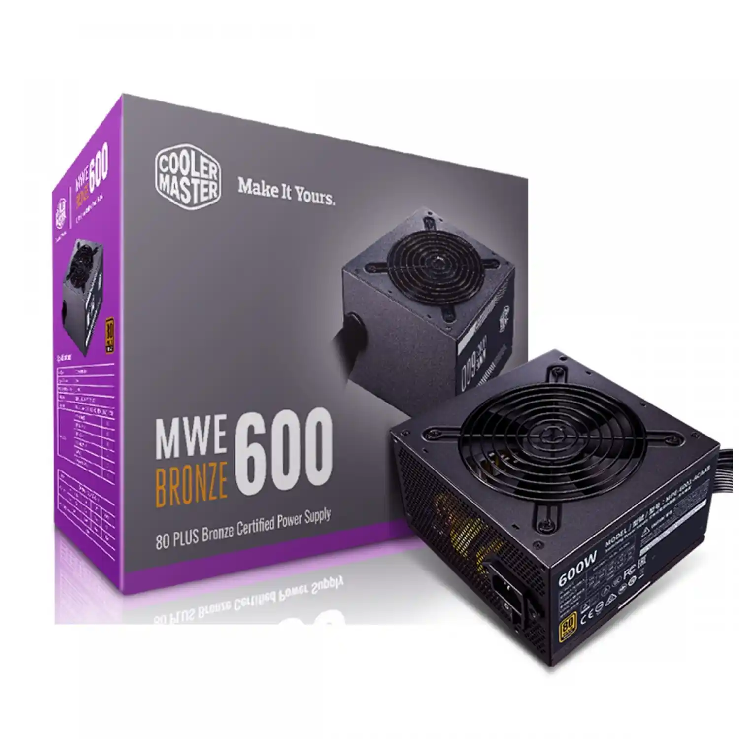 Cooler Master MWE BRONzE 600_1-1500x1500 پاور Cooler Master MWE 600 Bronze - V2 - تصویر 1