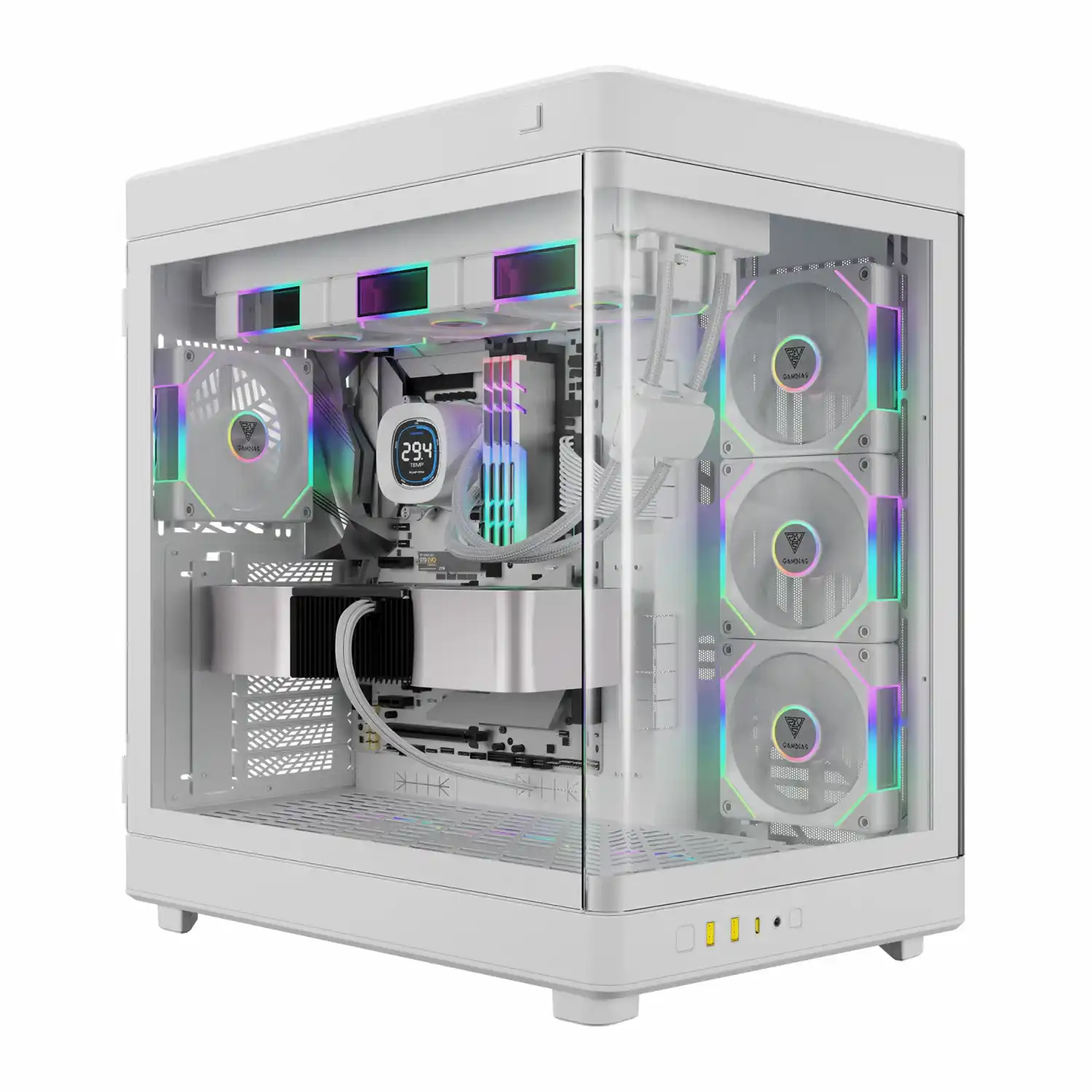 NESO-P1-Pro-White-1-1500x1500 کیس Gamdias Neso P1 Pro - White - تصویر 1
