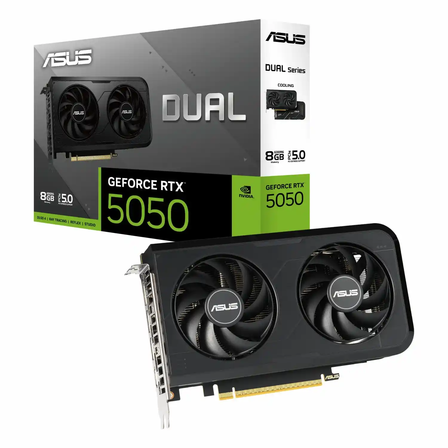 asus-dual-rtx-5050-oc-8gb-1-1500x1500 کارت گرافیک ASUS Dual RTX 5050 OC 8GB - تصویر 1